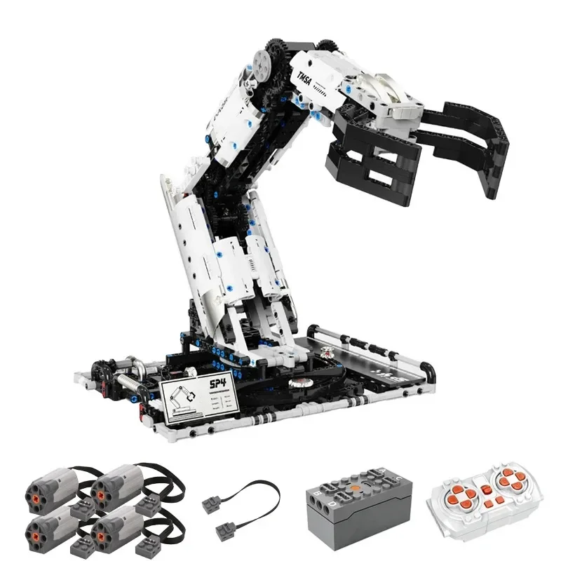 T2007 Roboterarm Bausatz Technische Programmierung Modell Spielzeug für Jungen Weihnachtsgeschenk STEM