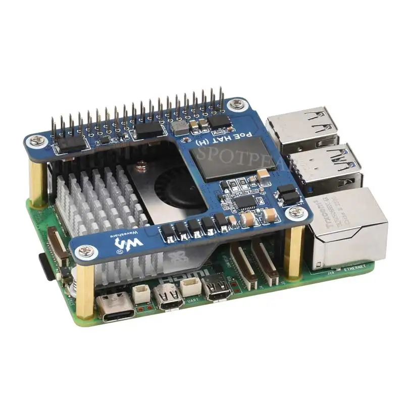 Raspberry Pi 5 PoE MINI HAT (H) 5V / 5A Power over RJ45 Ethernet – Bild 2