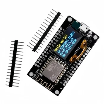 NodeMCU ESP8266 V3 Entwicklungsboard mit 0,96 Zoll OLED-Display CH340 ESP-12F WiFi-Modul TYPE-C USB