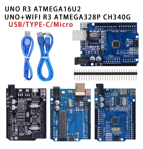 UNO R3 ATMEGA16U2/UNO+WiFi R3 MEGA328P Chip CH340G Für Arduino UNO R3 Entwicklungsboard WeMos ESP8266