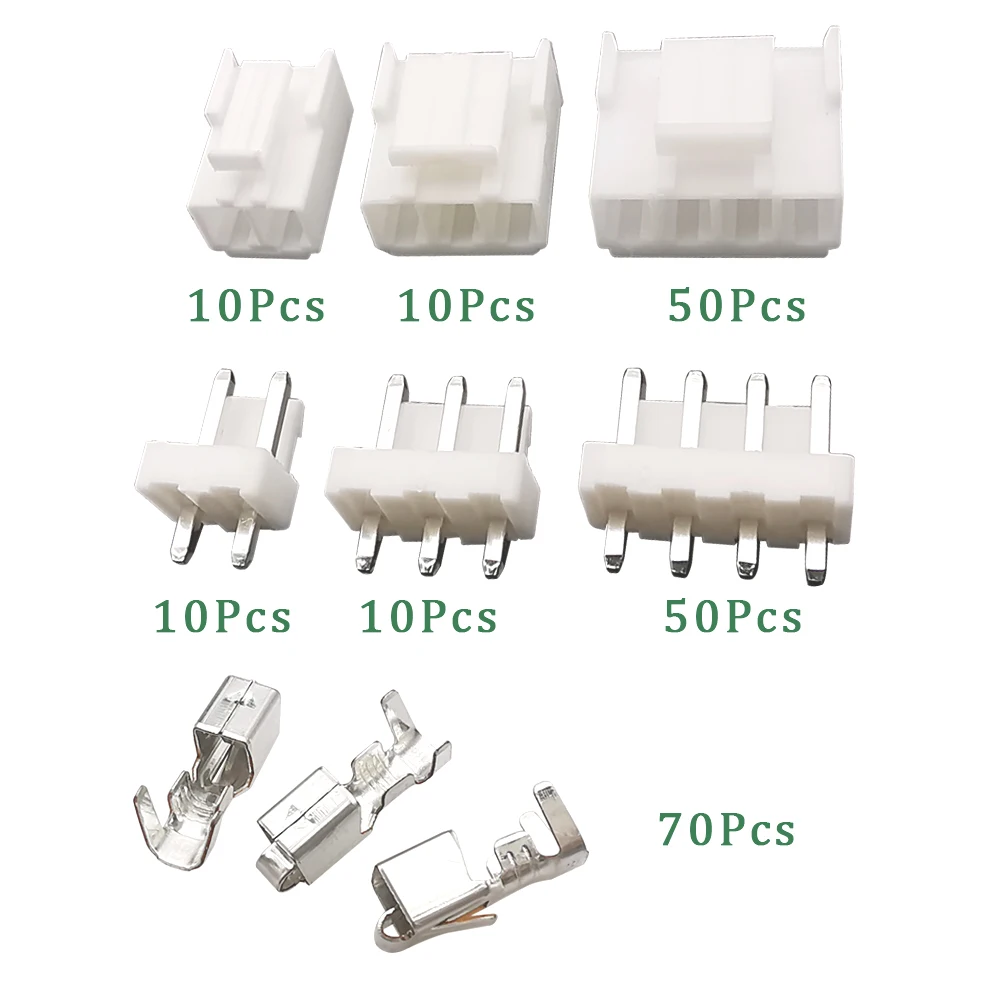 Schachtel JST VH3.96 Pin Header Stecker 2/3/4 Pin JST VH (120 Stück) – Bild 5