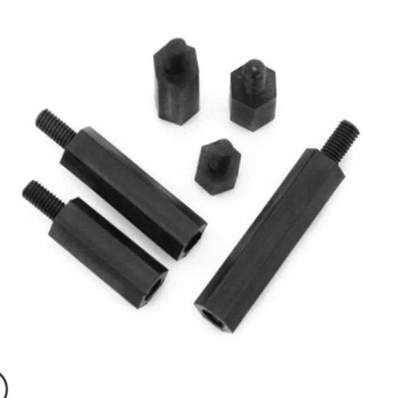 Nylon-Abstandshalter M2 M2.5 M3 M4*L+6 Weiß Schwarz PCB – Bild 4