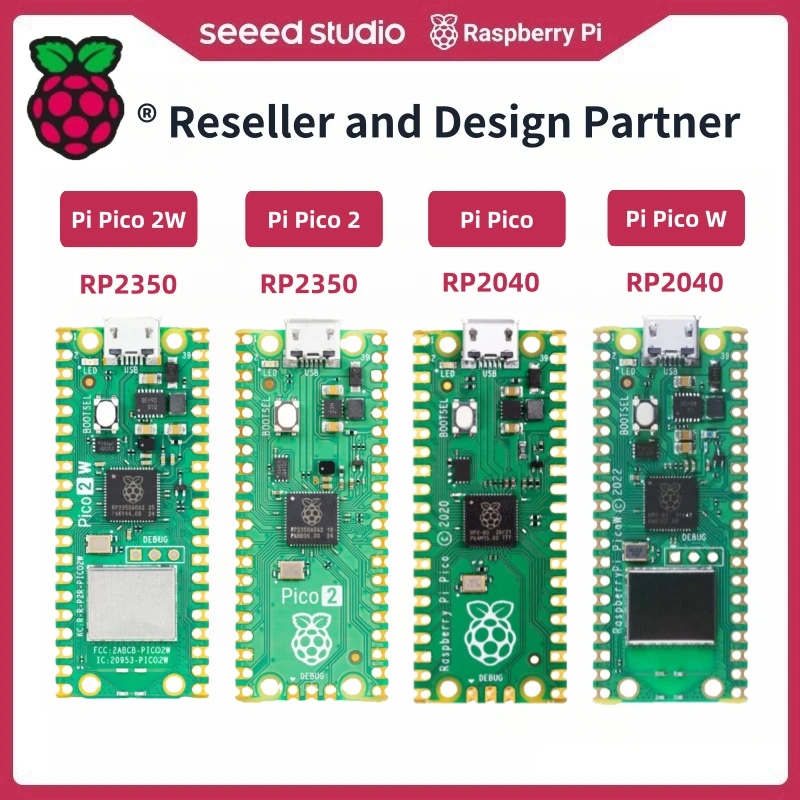 Raspberry Pi Pico 2 RP2350 Pi Pico W RP2040 Mikrocontroller-Board 520KB 150MHz, Arm Cortex-M33 Open-Source