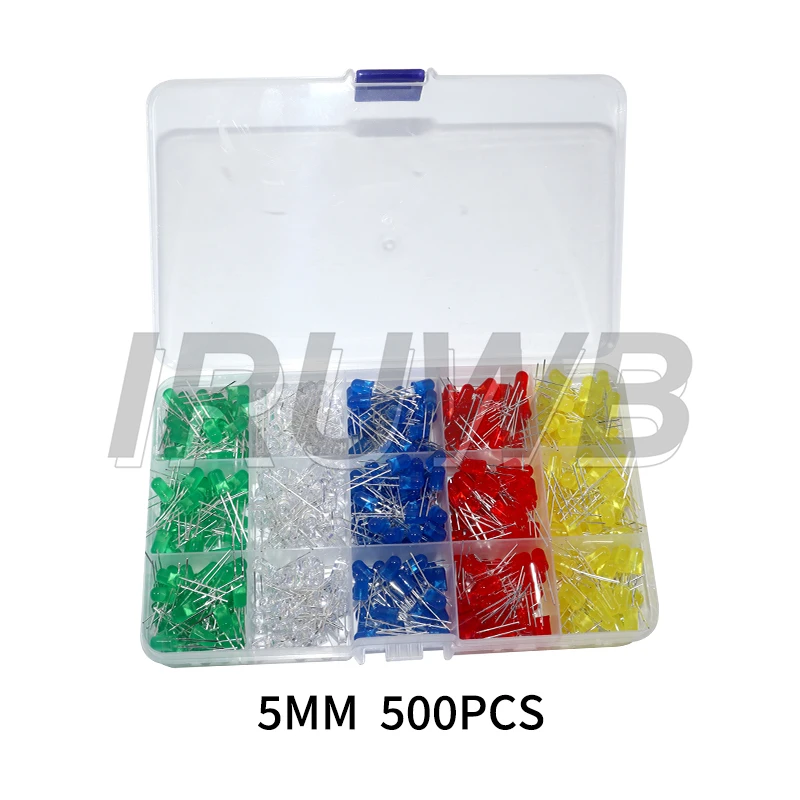 3MM 5MM F3 F5 LED-Dioden Verschiedene Sets Weiß Grün Rot Blau Gelb – Bild 3