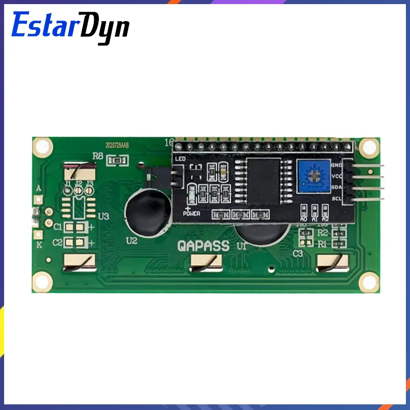 LCD1602 1602 LCD-Modul Blauer / Gelbgrüner Bildschirm 16x2 Zeichen – Bild 2