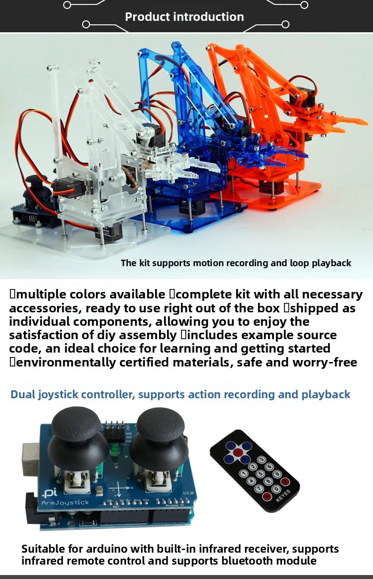 MeArm Roboterarm-Bausatz für Arduino - DIY Maker Robotik-Kit mit 4 – Bild 5