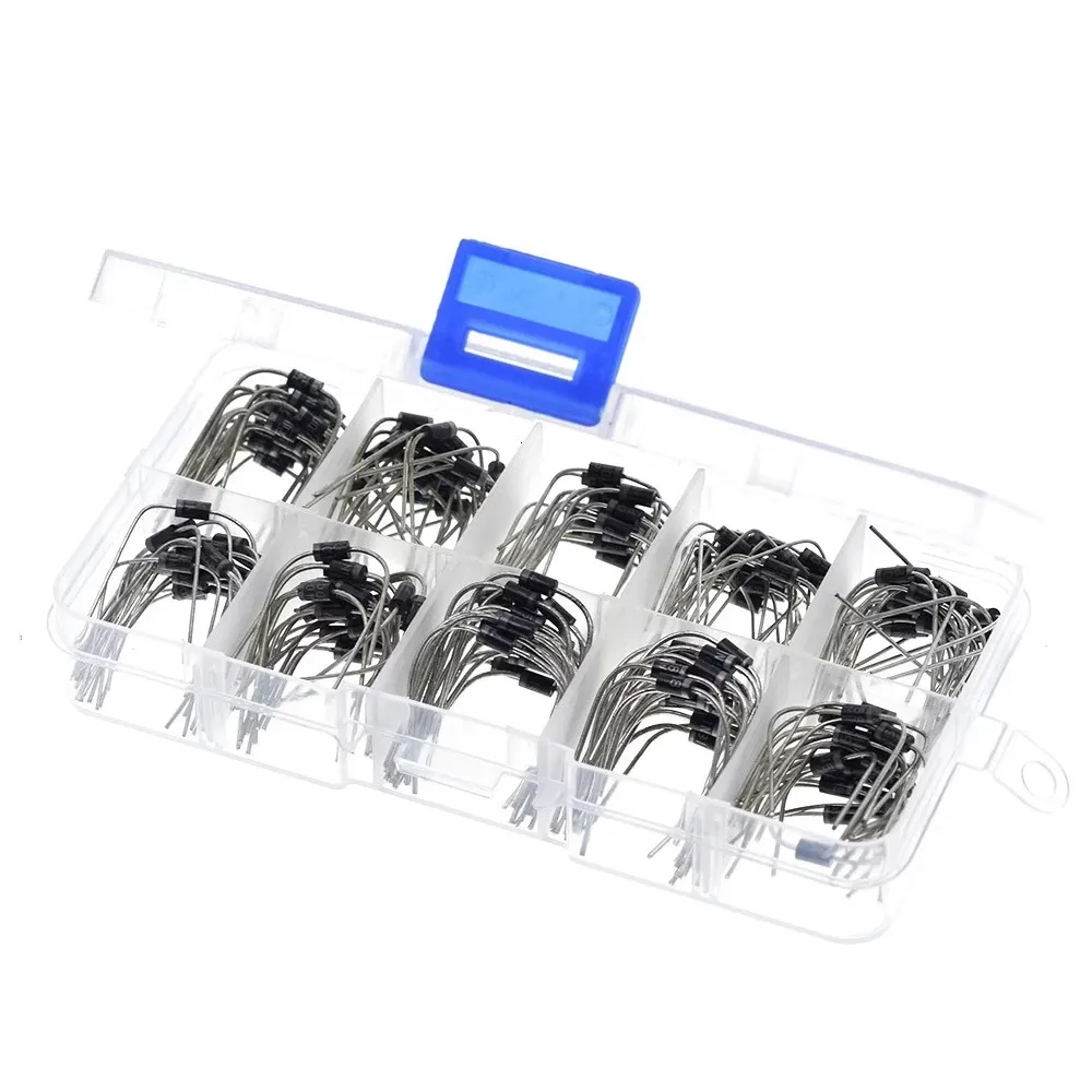 10 Werte Gleichrichterdioden-Sortiment-Set 1N4001 1N4002 (100 Stück) – Bild 2
