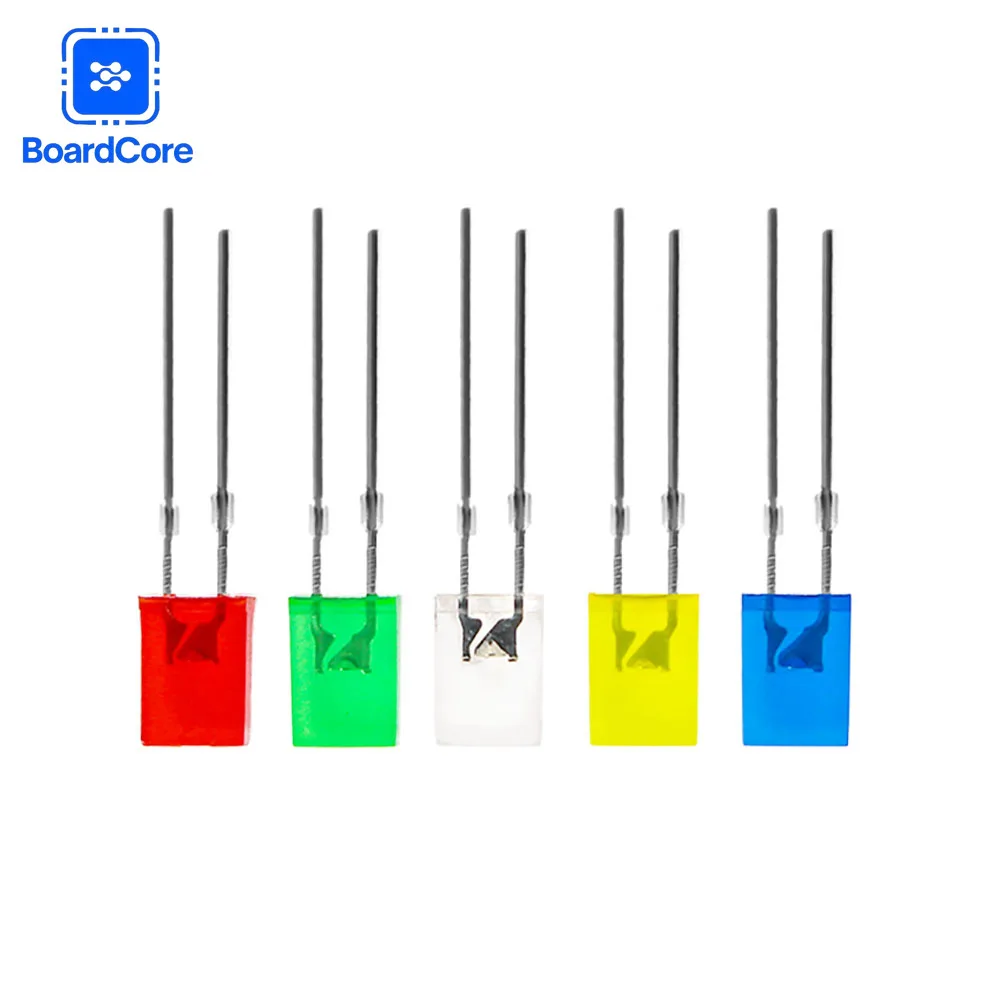 2x5x7mm quadratische LED-Dioden, 5 Farben (100 Stück) – Bild 4