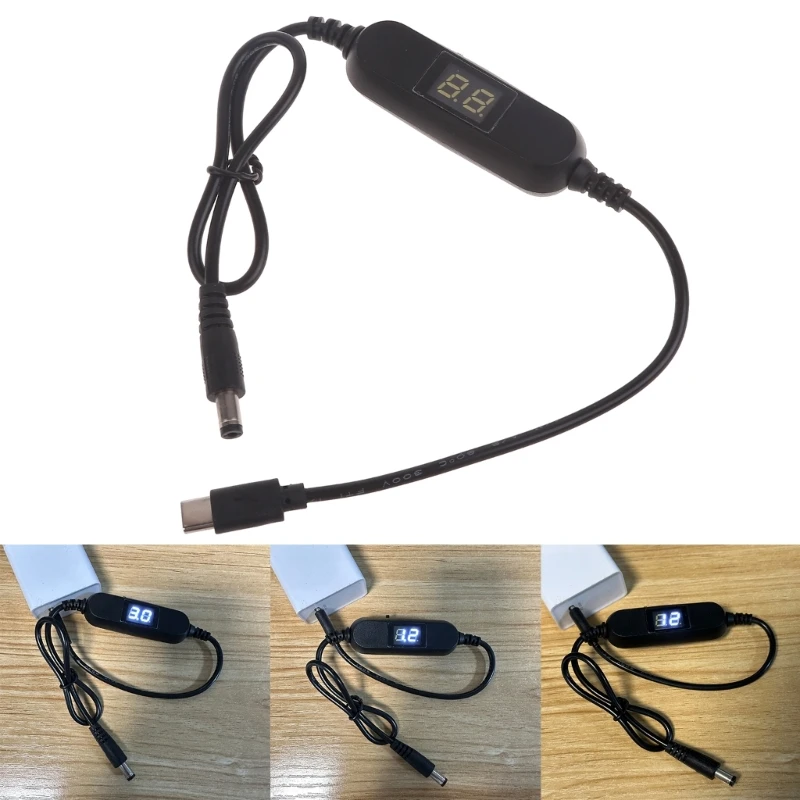 5V USB C auf 1,2V 3V 4,5V 6V 9V 12V Spannungsaufwärtswandler Kabel – Bild 2
