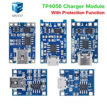 Micro USB 5V 1A 18650 TP4056 Lithium-Batterie Ladegerät Modul Lade Board Mit Schutz dual Funktionen 1A Li-Ion
