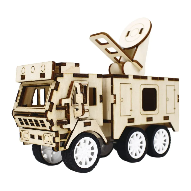 DIY Radar-Automodell Wissenschafts-Experimentier-Set für Kinder, Handgefertigtes Montage-Spielzeug
