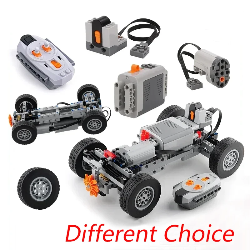4WD RC Auto Chassis Elektrische Set Baustein Motor Räder RC Empfänger – Bild 2