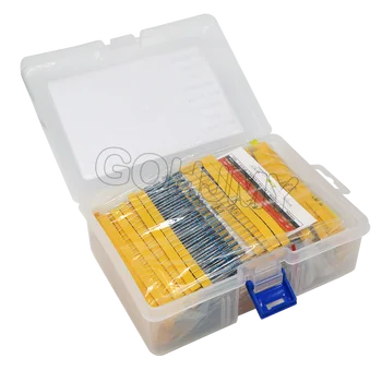 130 Werte 0,25 W 1/4 W 1% Metallschichtwiderstände Sortiertes Paket Kit Set Lot Widerstände (2600 Stück)