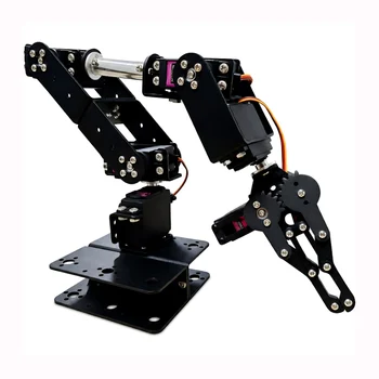 6 DOF Roboterarm-Bausatz, Multi-DOF-Roboter-Servo-Greifarm, Bildungs- und Konstruktionsset für Arduino ESP32