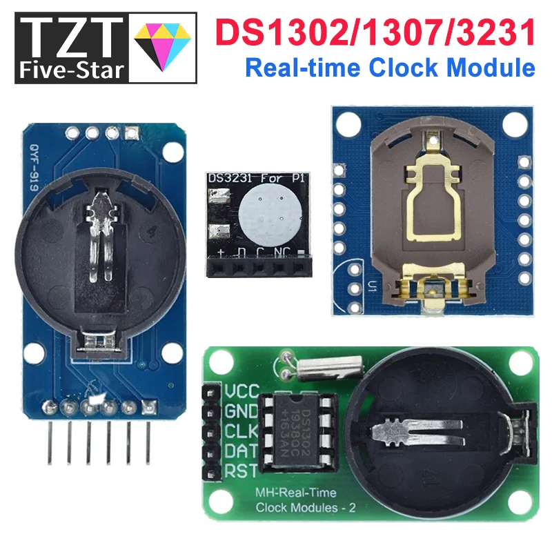 DS3231 AT24C32 IIC Modul DS1302 Präzision Uhr Modul DS1307 Speicher modul mini modul Echtzeit 3,3 V/5 V