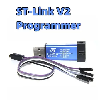 St-link v2 programmierer stlink mini stm8stm32 simulator download programmierung mit abdeckung dupont kabel st