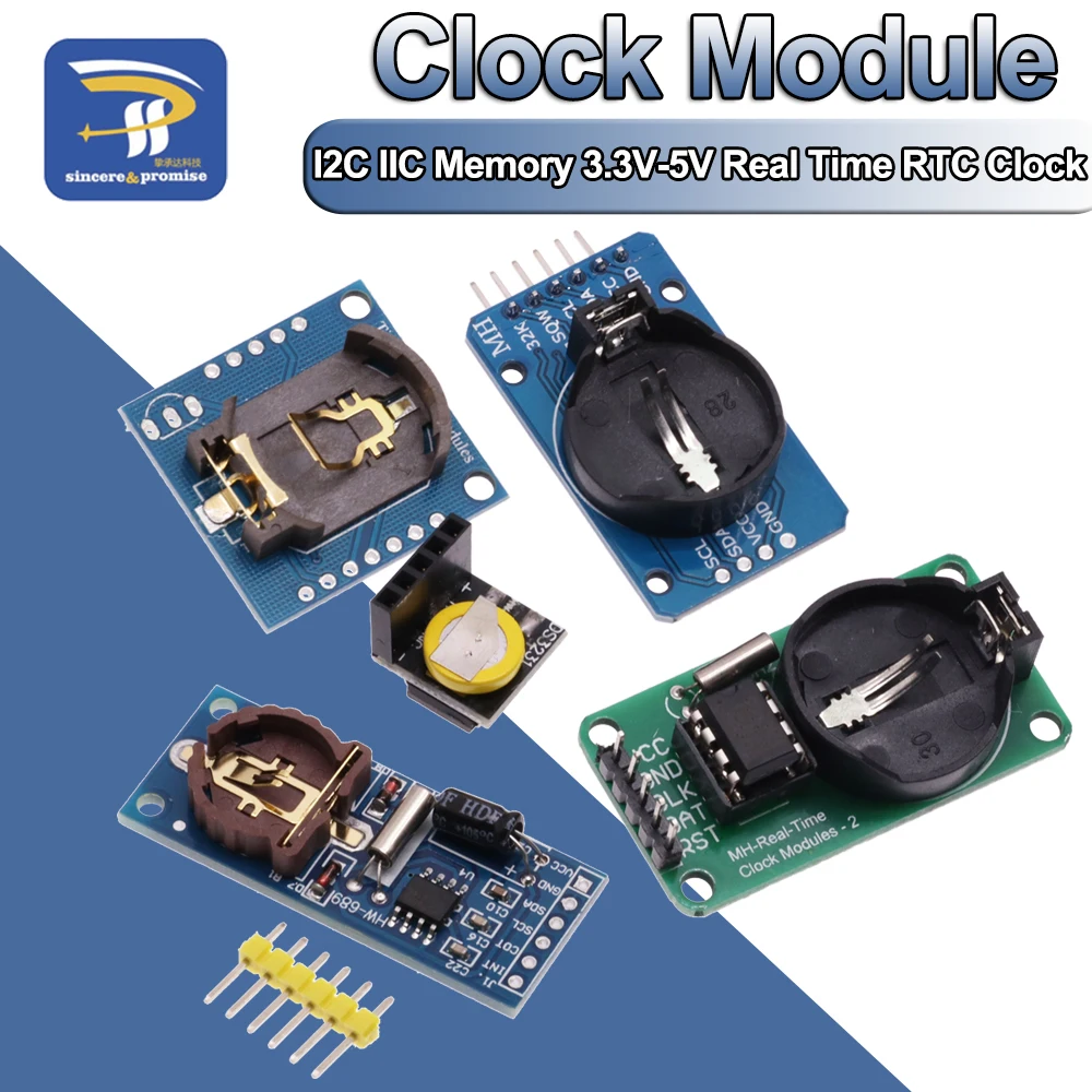 DS1302/DS1307/PCF8563/DS3231 AT24C32 I2C IIC Speicher 3,3 V-5 V Echtzeit Präzision RTC Uhr I2C Modul DS3231SN