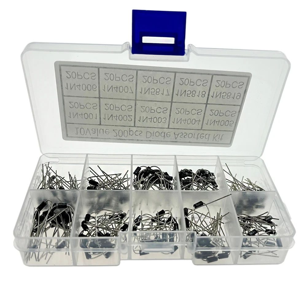 10 Werte Gleichrichterdioden-Sortiment-Set 1N4001 1N4002 (200 Stück) – Bild 3