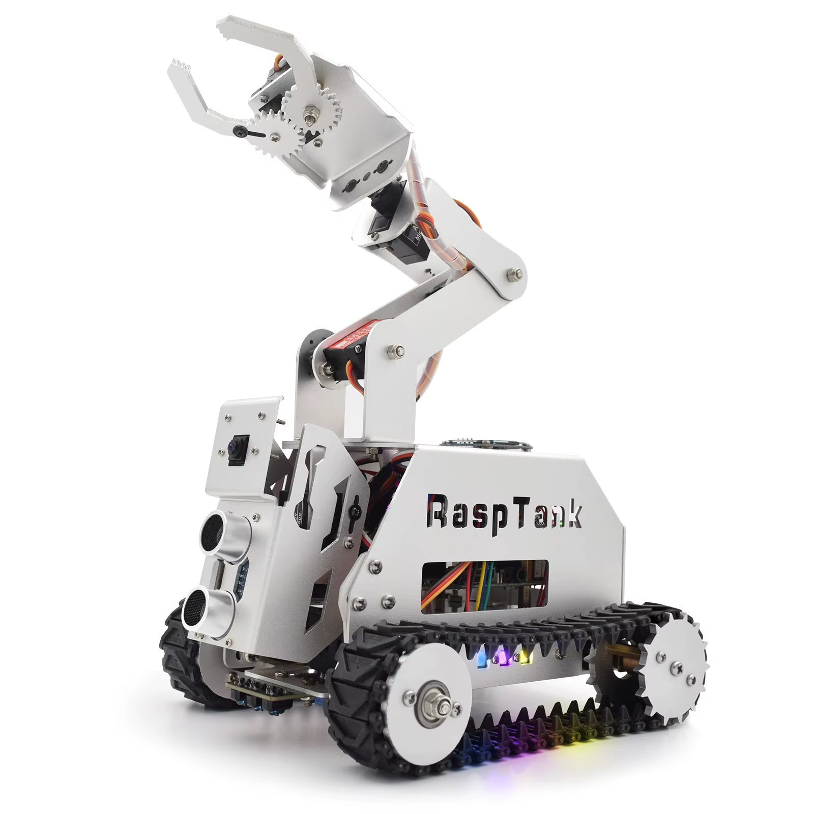 Adeept RaspTank Metal Smart Robot Car Kit für Raspberry Pi 5/4B/3B/3B+ (Board nicht im Lieferumfang enthalten)