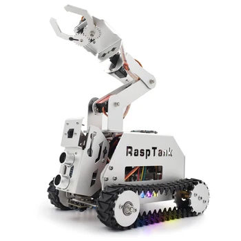 Adeept RaspTank Metal Smart Robot Car Kit für Raspberry Pi 5/4B/3B/3B+ (Board nicht im Lieferumfang enthalten)