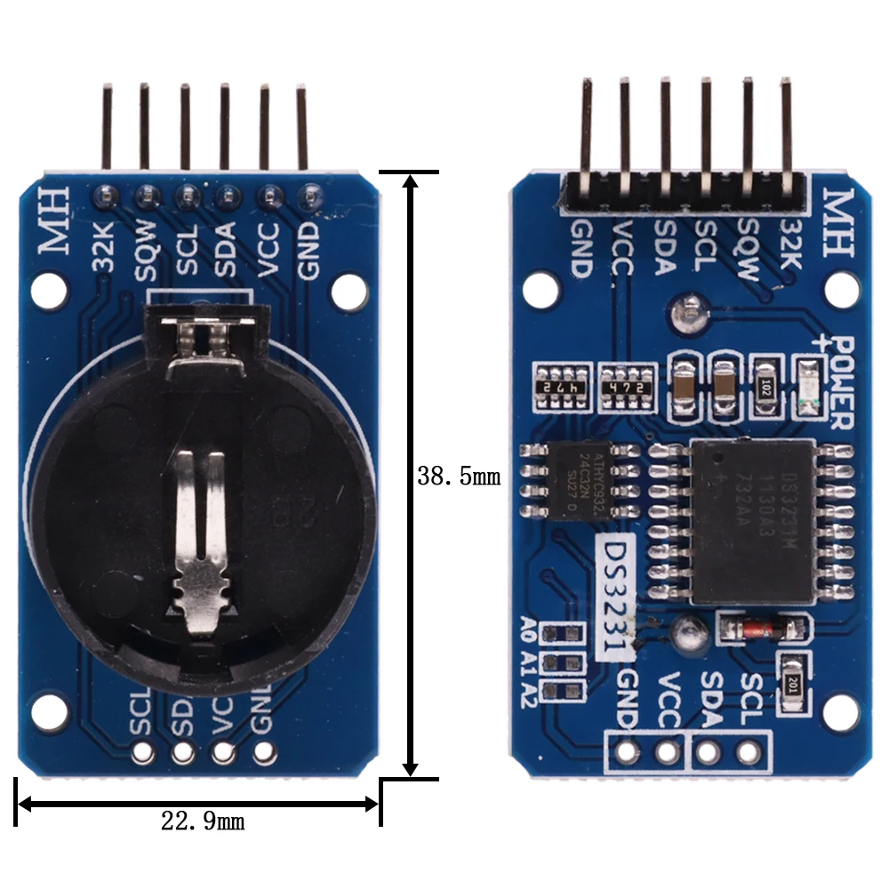 DS1302/DS1307/PCF8563/DS3231 AT24C32 I2C IIC Speicher 3,3 V-5 V – Bild 4