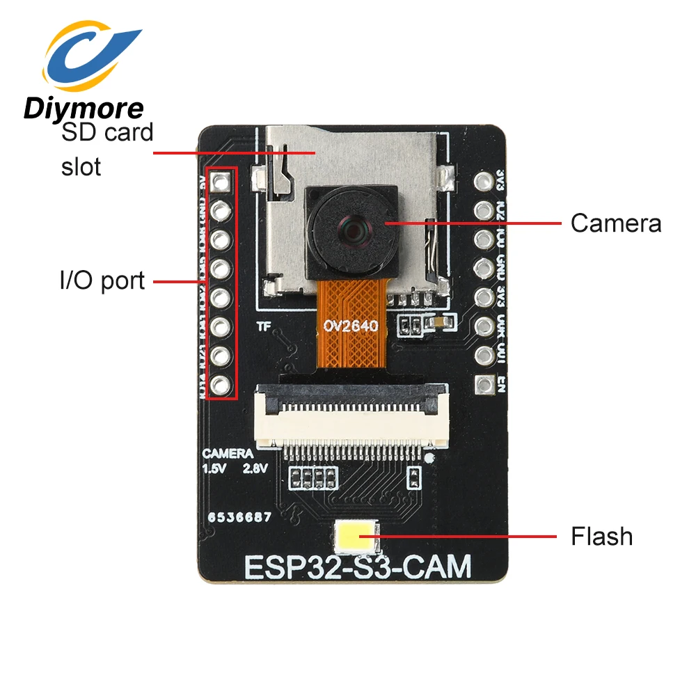 ESP32-S3-CAM Entwicklungsboard WiFi Bluetooth ESP32 OV2640/OV3660 – Bild 3