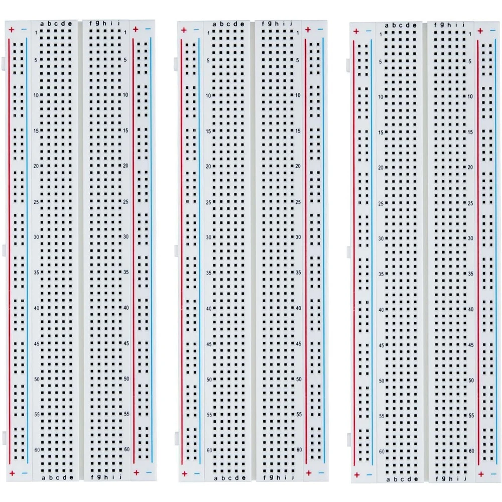 Steckbrett 830 Punkte Lötfreies Prototyp-Leiterplatten-Set für Arduino Proto Shield (3 Stück)