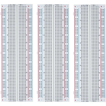 Steckbrett 830 Punkte Lötfreies Prototyp-Leiterplatten-Set für Arduino Proto Shield (3 Stück)