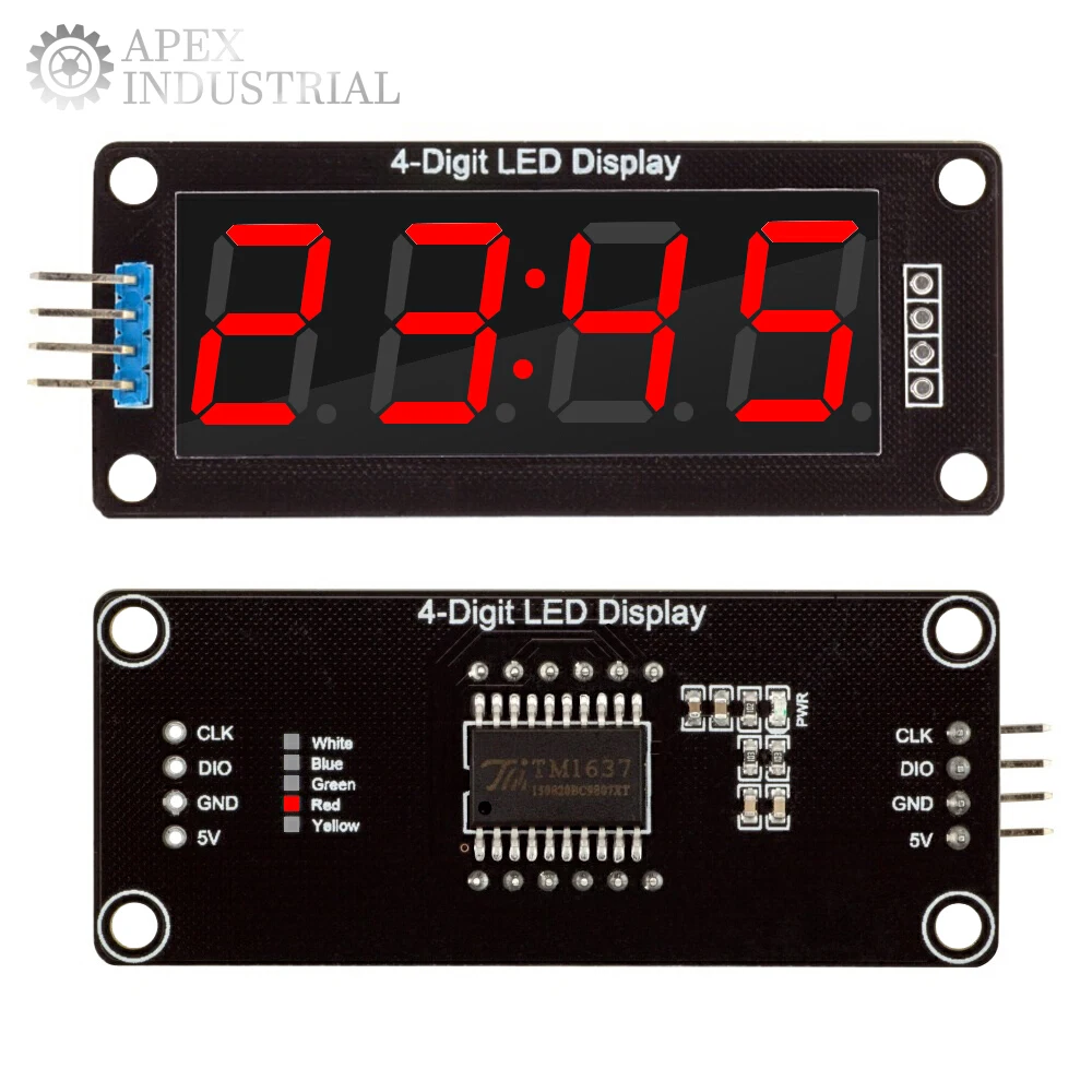 TM1637 LED-Anzeigemodul für Arduino 4-Ziffer 7 Segment 0.56 Zoll – Bild 3