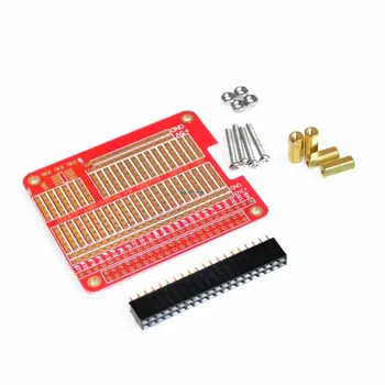 DIY Proto HAT Shield für Raspberry Pi 3 und Raspberry Pi 2 Modell B / B+ / A+ (Rot)