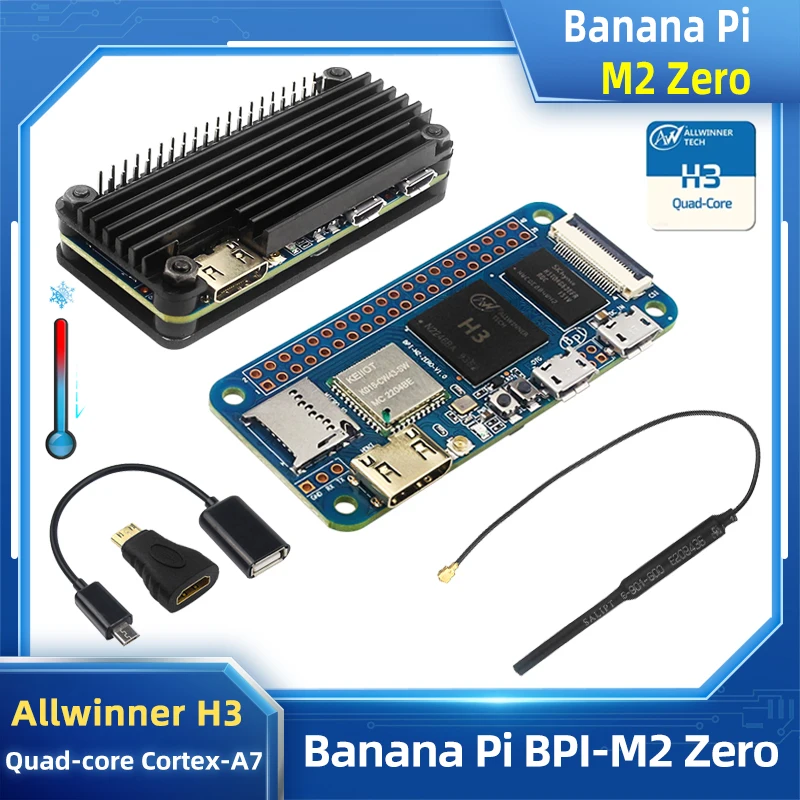 Banana Pi M2 Zero BPI-M2 Zero Alliwnner H3 Cortex-A7 WIFI und BT Gleiche Größe wie Raspberry Pi Zero 2W