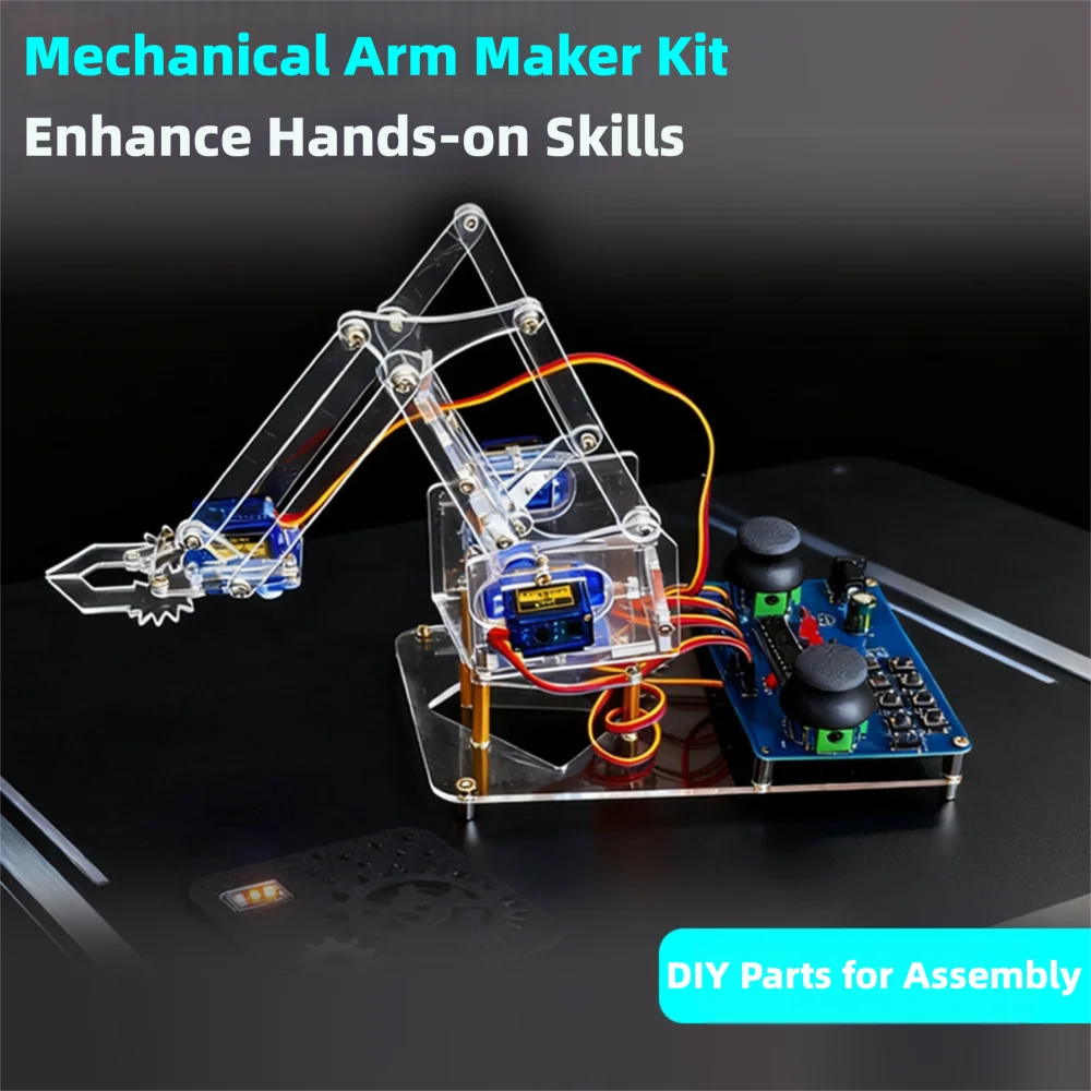 Komplettes DIY Roboterarm Lern- und Bausatz - Praktische Übungen – Bild 3