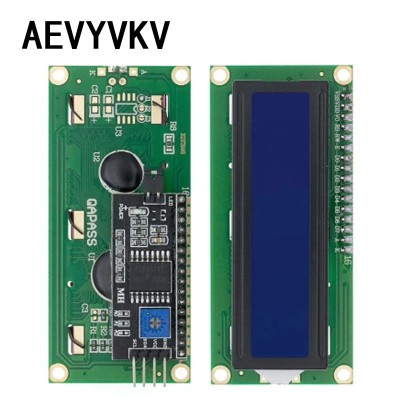 LCD1602 1602 LCD-Modul Blau/Gelb Grüner Bildschirm 16x2 Zeichen – Bild 3