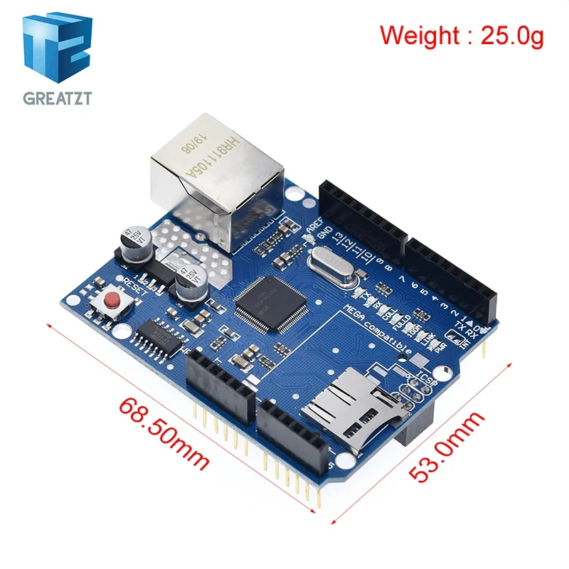 GREATZT 1/2PCS UNO Shield Ethernet Shield W5100 R3 UNO Mega 2560 1280 – Bild 2