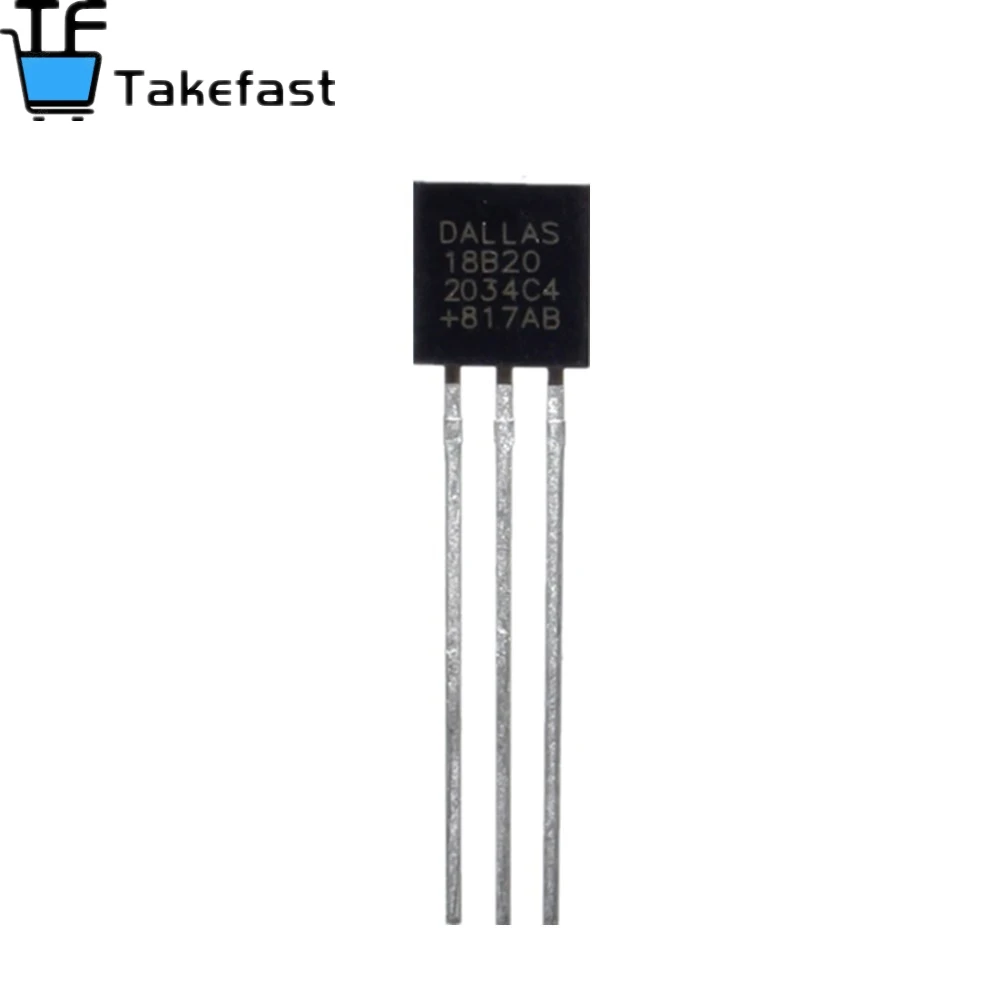 DS18B20 Temperatursensormodul-Kit, wasserdicht, 100 cm, digitales Sensorkabel, Edelstahl-Sondenklemmen-Adapter