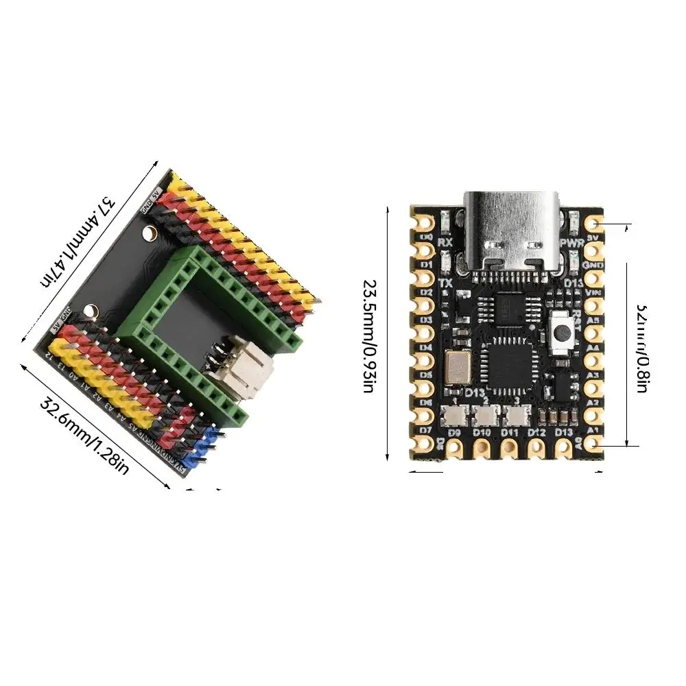 NANO -V3 SuperMini Typ-C Entwicklungsboard atmega-328p Chip Ch340 serielle Schnittstelle USB 5V/DC6~12V PH2.0