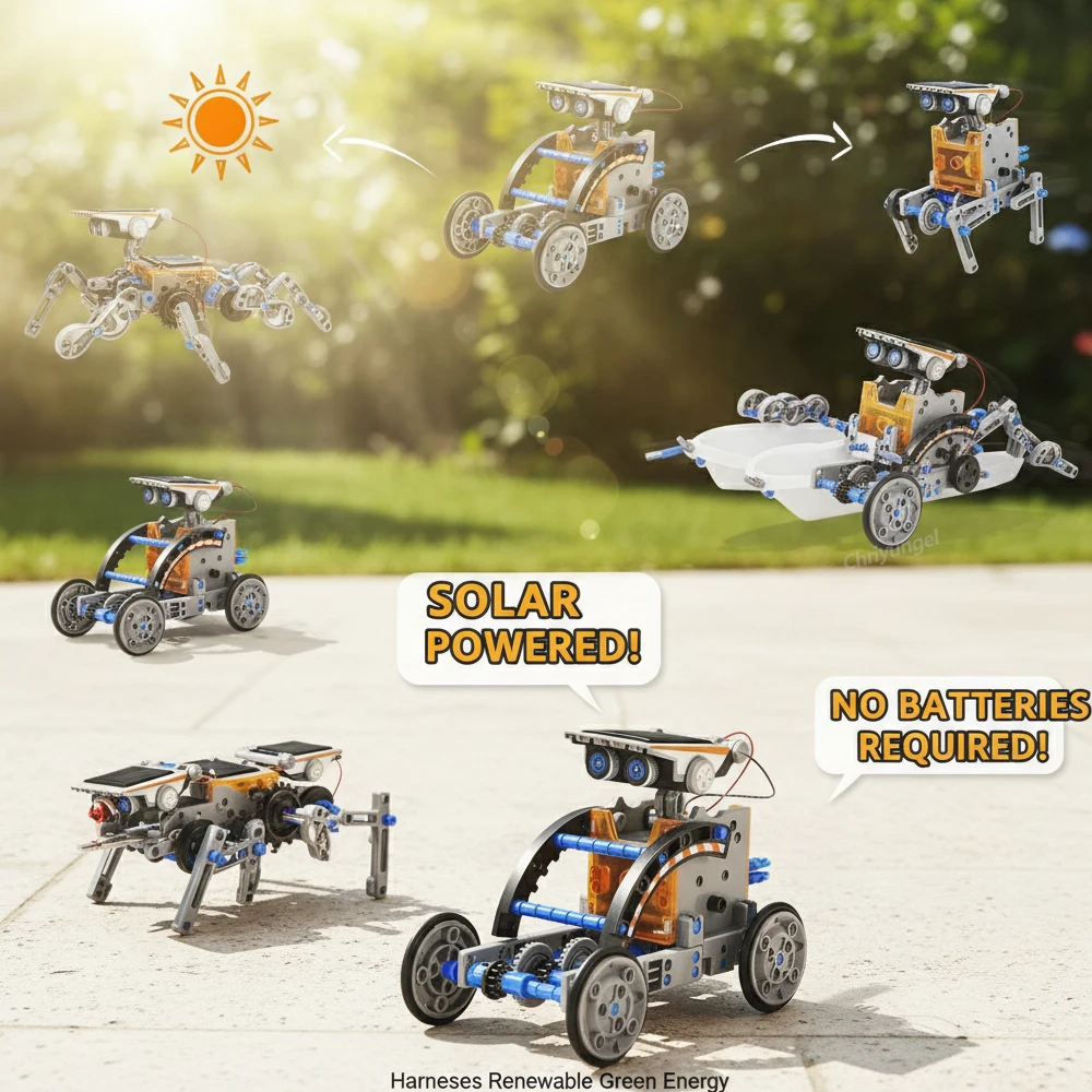 13-in-1 Solar-Roboter-Bausätze DIY STEM-Projekte – Bild 5