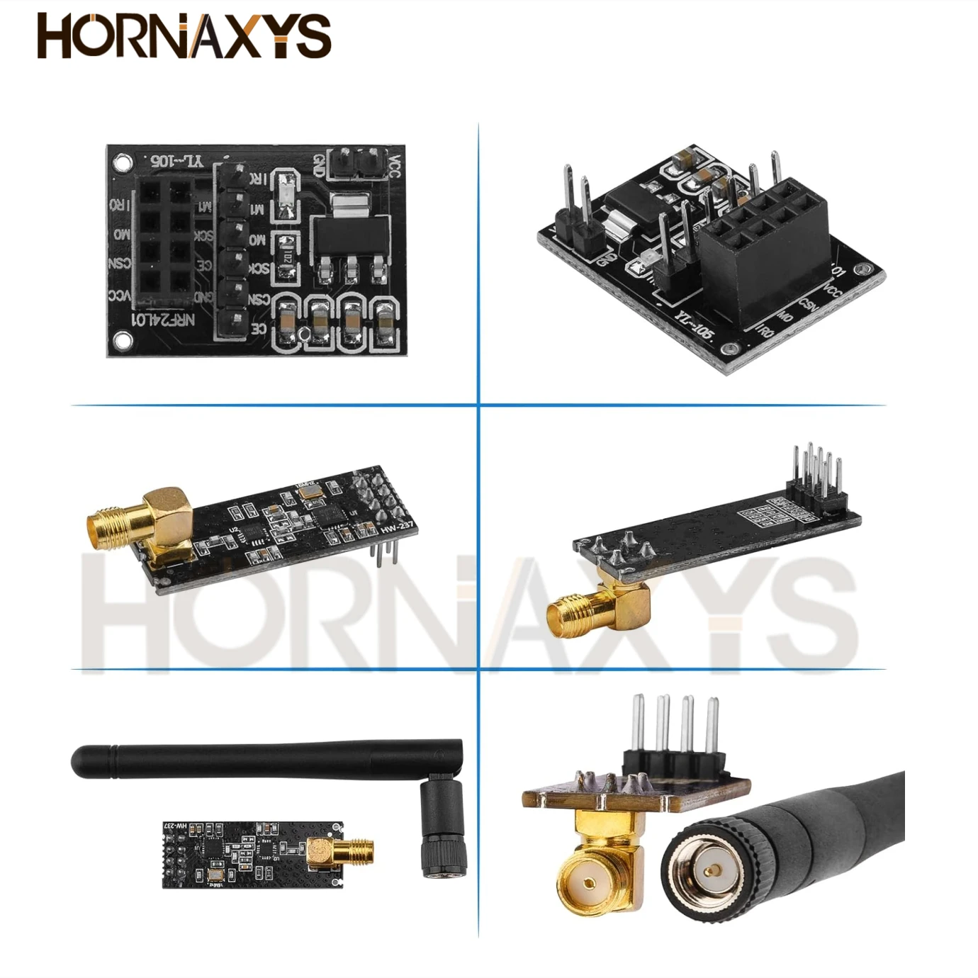 NRF24L01+PA+LNA Wireless Transceiver RF Transceiver Modul (5 Stück) – Bild 6