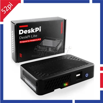 52Pi Raspberry Pi 4 Modell B DeskPi Lite Kunststoff Fall Mit GPIO Expansion Board Und PWM Lüfter Für Raspberry
