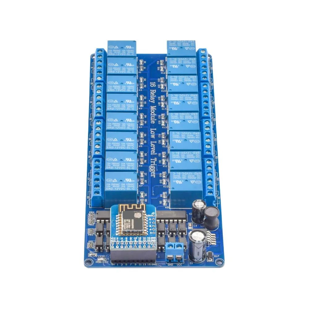 DC5V 12V 16 Kanal Wifi Relais Modul Onboard ESP8266 WIFI Modul – Bild 2