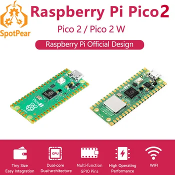 Raspberry Pi Pico 2 RP2350 Pico2 Optionaler Pico2W 2 W ARM Cortex-M33 und RISC-V Hazard3 520 KByte 4 MByte