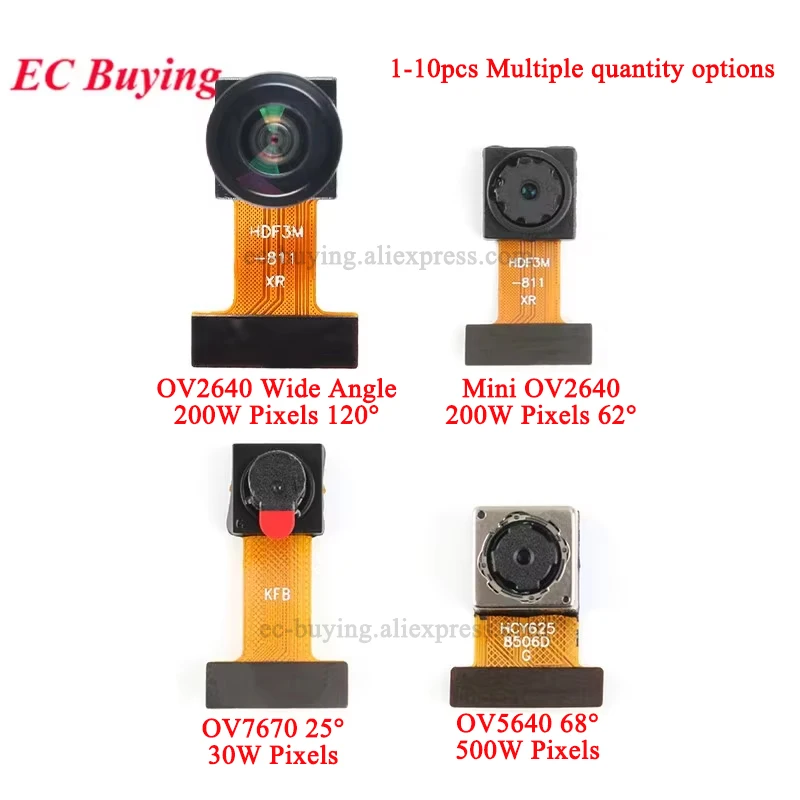 OV2640 OV7670 OV5640-AF Mini-Kameramodul CMOS-Bildsensor ESP32-CAM 2 Millionen 500 W Pixel