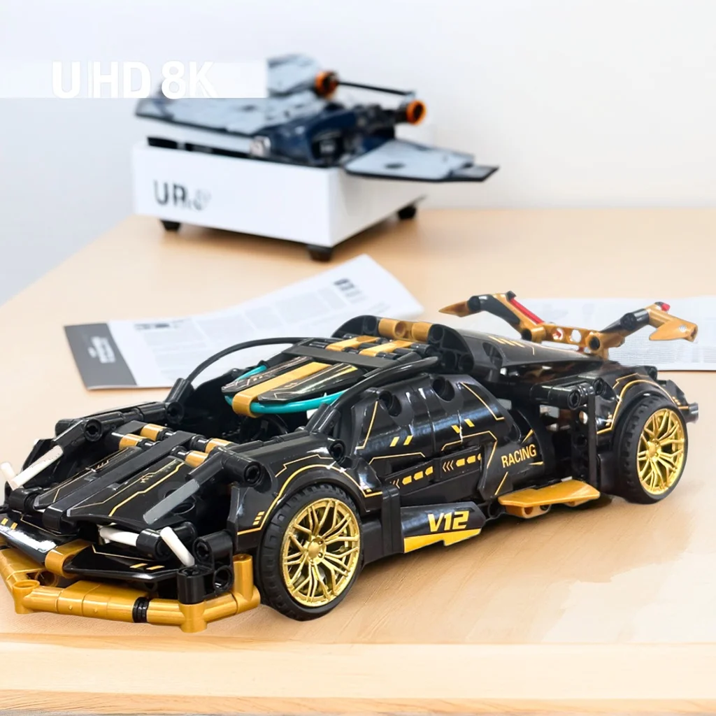 Rennwagen-Bauset für Kinder, STEM 1:18 Technologie (500 Stück) – Bild 2