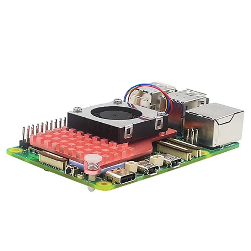Raspberry Pi 5 Aktiver Kühler, Kupfer- oder Aluminium-Kühlkörper – Bild 6