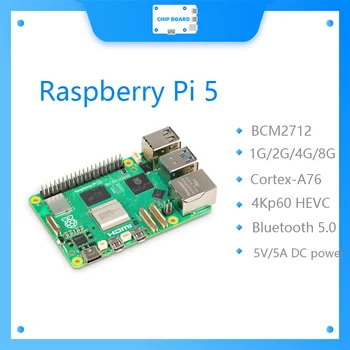 Raspberry Pi 5 Cortex-A76 Linux 4 GB 8 GB Armboard Python-Programmierung PCIe Gigabit Ethernet USB3.0
