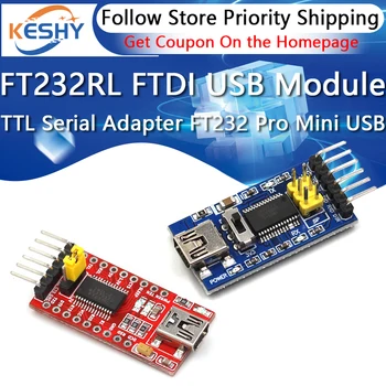 FT232RL FTDI USB 3,3 V 5,5 V zu TTL Serielles Adaptermodul für Arduino FT232 Pro Mini USB ZU TTL 232