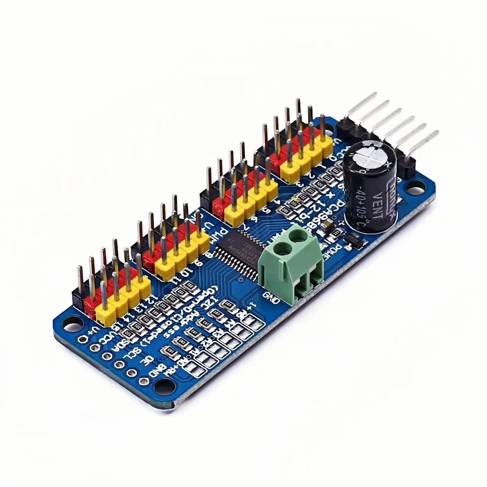 PCA9685PW 16-Kanal 12-Bit-PWM/Servo-Treiber-I2C-Schnittstelle PCA9685-Modul Raspberry Pi Shield-Modul Servo
