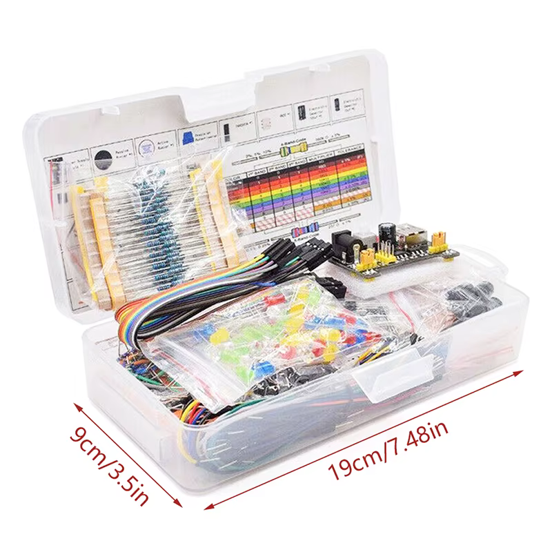 DIY Starter Electronic Kit 830 Verbindungspunkte Steckbrett für Arduino UNO R3 Elektronikkomponenten-Kit