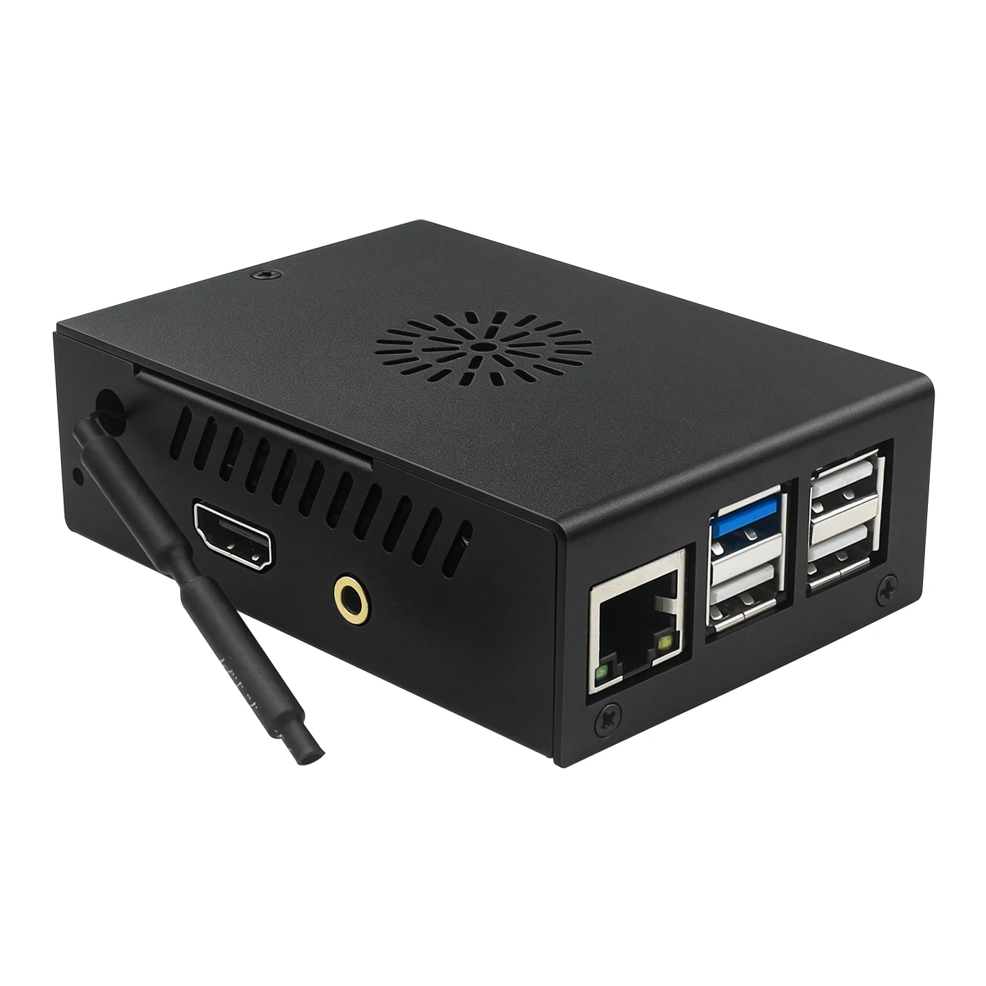 Orange Pi 4 Pro Metallgehäuse Schwarze Schutzbox mit Kühlventilator – Bild 6
