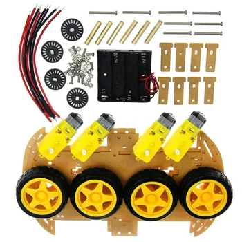 4WD Smart Roboter-Auto-Chassis-Kits für Arduino mit Geschwindigkeits-Encoder